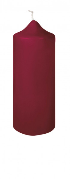 Stumpenkerze CANDLE dunkelrot