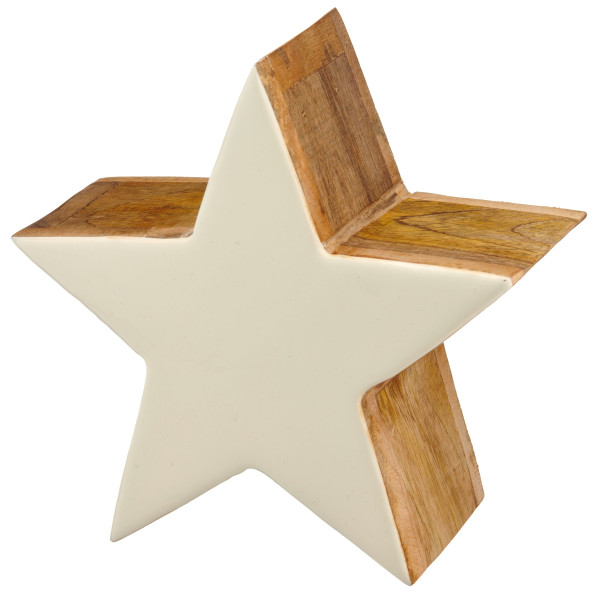 Weihnachtsstern in weiß aus Mango