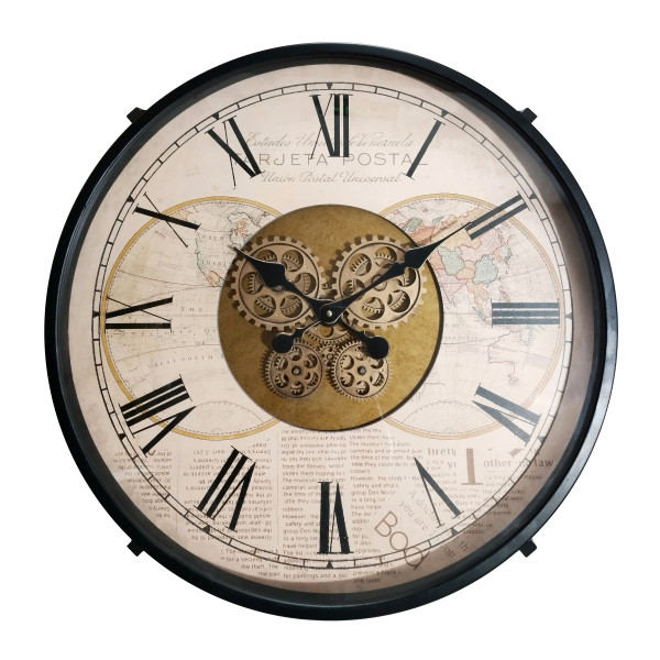 Couchtisch UHR in schwarz aus Metall