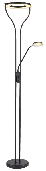 Stehleuchte EBRO in schwarz aus Metall