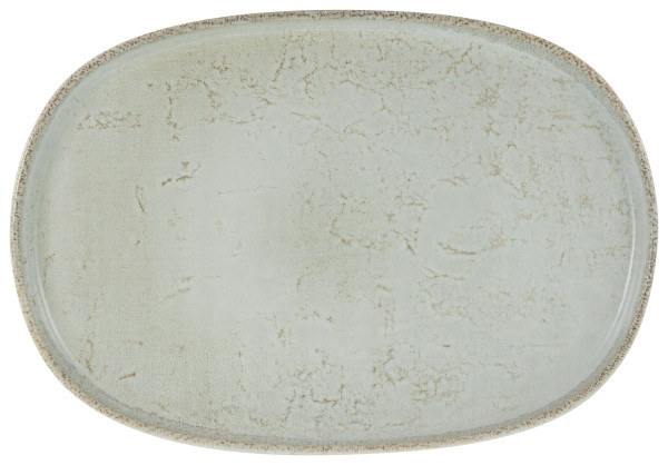 Platte UNO in off-white aus Steinzeug