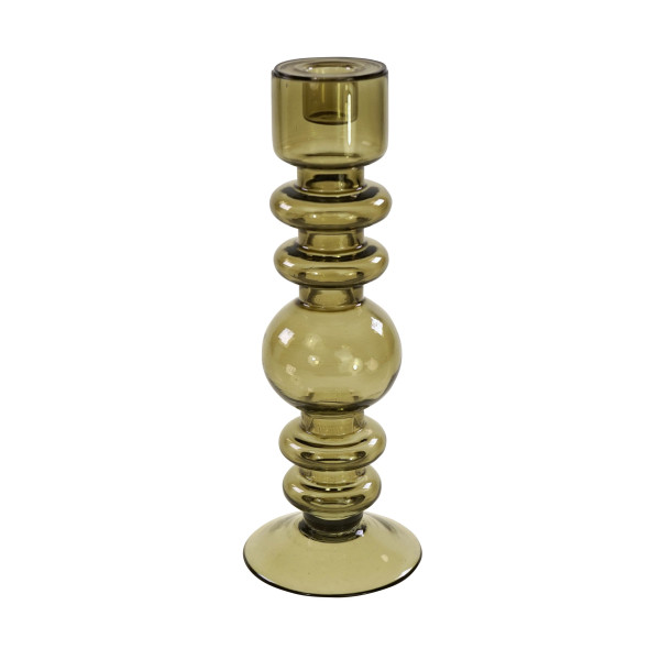 Kerzenhalter COMO in grün aus Glas