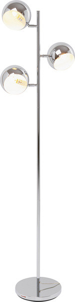 Stehleuchte CALOTTA in silberfarben aus Stahl