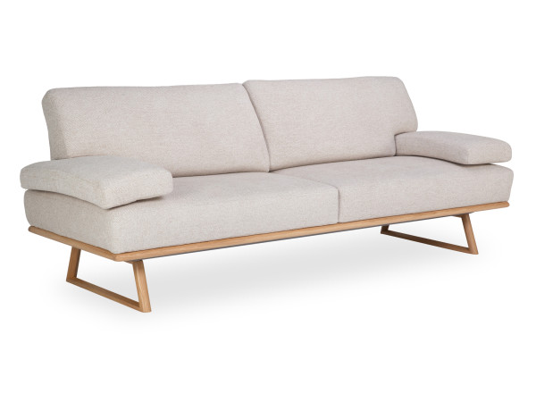 Sofa Rolf Weber 3 Sitzer SAYDA in weiß aus Stoff