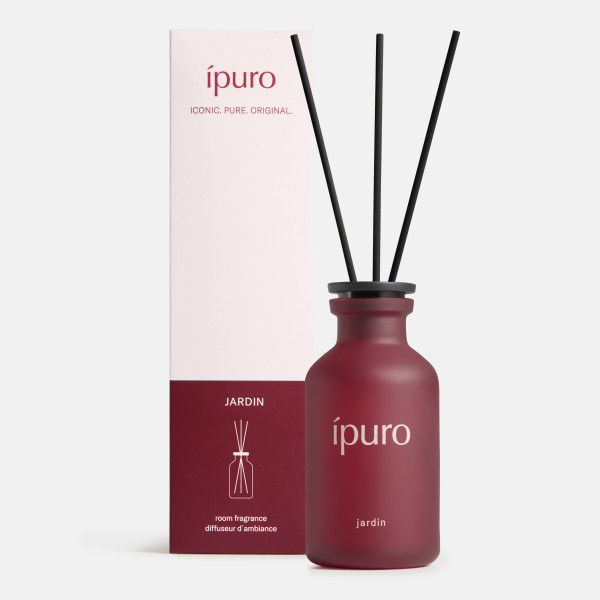 Raumduft ipuro JARDIN in rot aus Glas