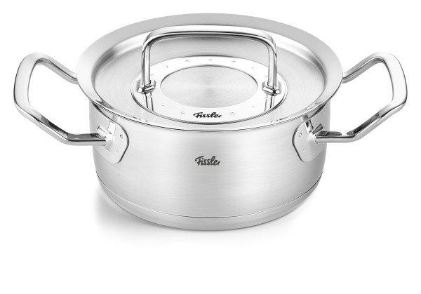 Bratentopf Fissler Profi Collection in silberfarben aus Metall