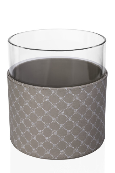 Vase S JOOP! CORNFLOWER in grau/weiß aus Kunstleder