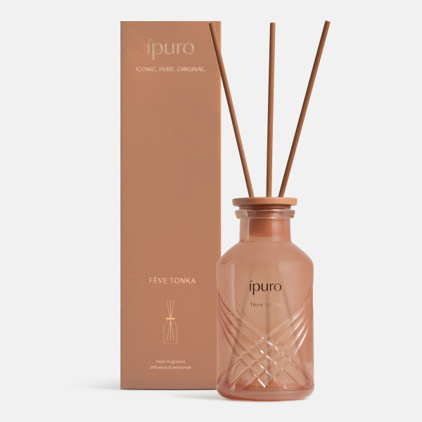 Raumduft ipuro FEVE TONKA in braun aus Glas