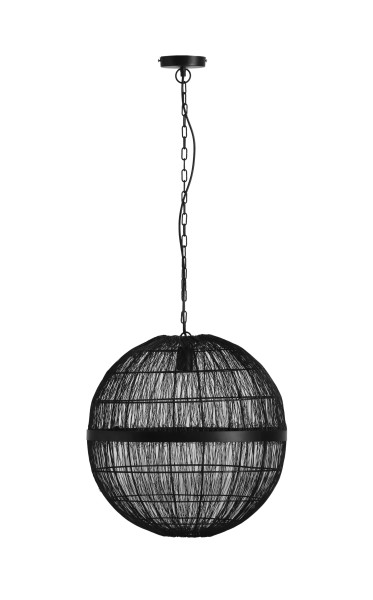 Hängeleuchte HERMI II in schwarz aus Metall