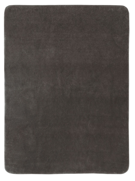 Wohndecke WOOL FEEL GREY in grau aus Mischgewebe