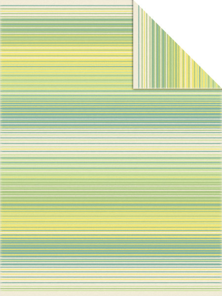 Wohndecke JACQUARD MAKAWAO in grün/gelb aus Mischgewebe