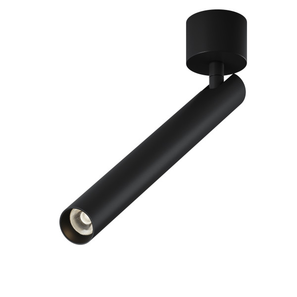 Deckenleuchte FOCUS T in schwarz aus Aluminium