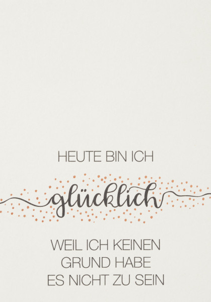 Karte Glücklich