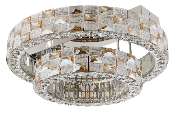 Deckenleuchte in verchromt aus Metall