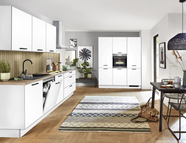Einbauküche Nobilia Senso in weiß aus Lack
