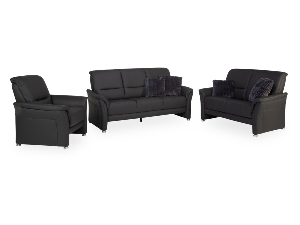 Polstergarnitur SYSTEMPOLSTER PACITA in anthrazit aus Leder