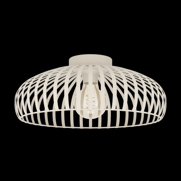 Wand-/Deckenleuchte MOGANO 3 in beige aus Metall