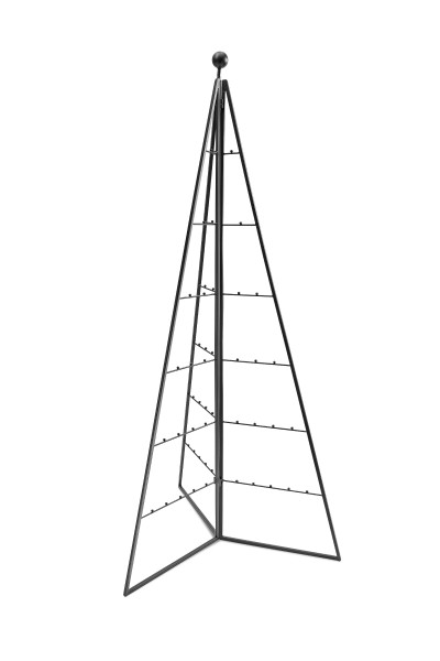 Weihnachtsbaum als Kugelhänger in schwarz aus Eisen