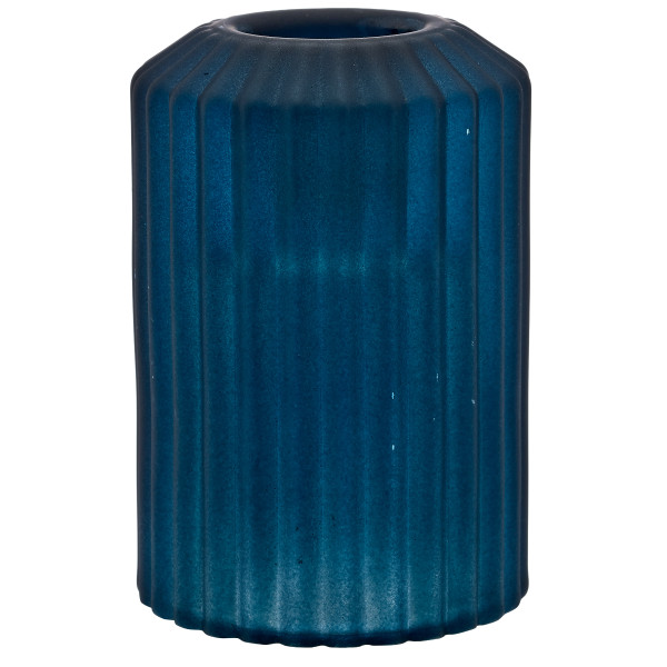 Teelichthalter in blau aus Glas