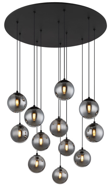 Deckenleuchte RIHA in schwarz aus Metall