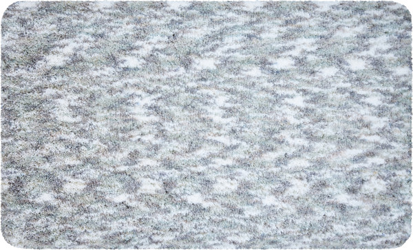 Badematte TOUCHME in silberfarben aus Polyester