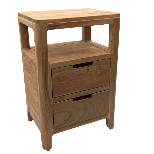 Nachttisch in braun aus Holz
