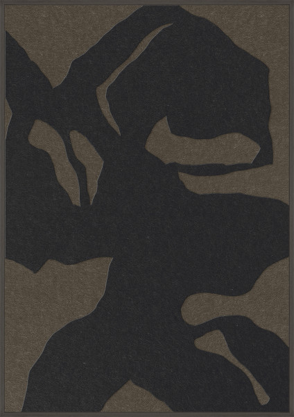 Akustikbild SILENT SHADOWS 1 in schwarz aus Filz