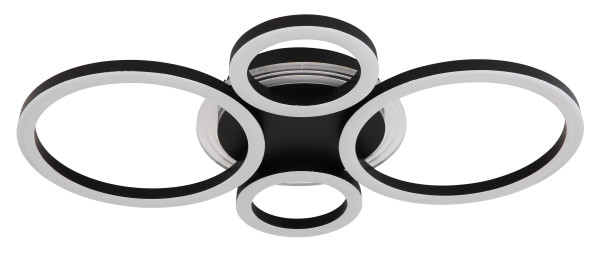 Deckenleuchte LORETTA in schwarz aus Metall