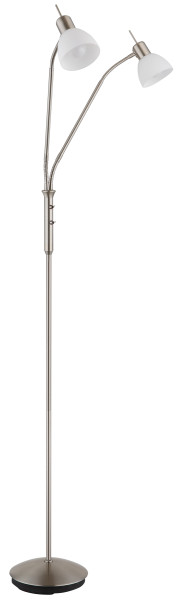 Stehleuchte MALTE in Nickel aus Metall