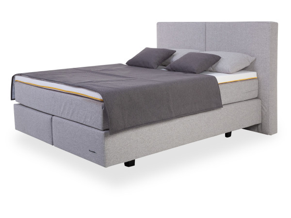 Boxspringbett DUNLOPILLO SUPERIOR in 9854 grau aus Stoff