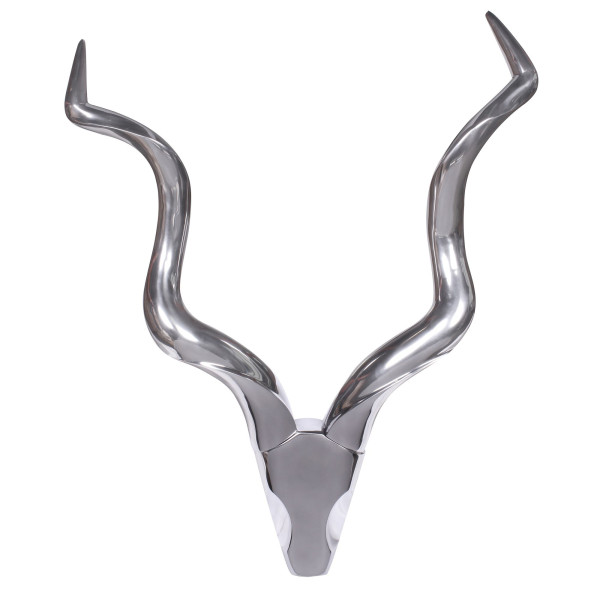 Wandobjekt GEWEIH in silberfarben aus Aluminium