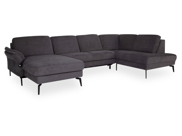 Polsterecke SYSTEMPOLSTER PURITY in anthrazit aus Stoff