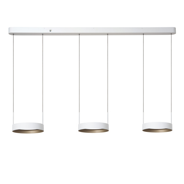 Pendelleuchte RADIANT in weiß aus Aluminium
