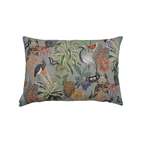 Kissenhülle CORCOVADO in silberfarben aus Baumwolle