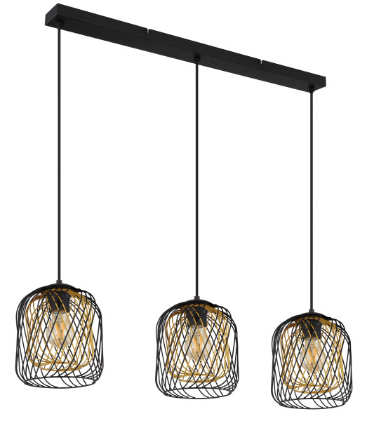 Hängeleuchte DICHTI in schwarz aus Metall