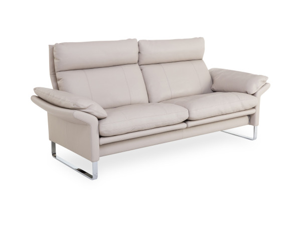 Sofa 2,5 Sitzer LUCCA in creme aus Leder