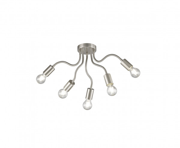 Wand-/Deckenspot BREE in Nickel aus Metall