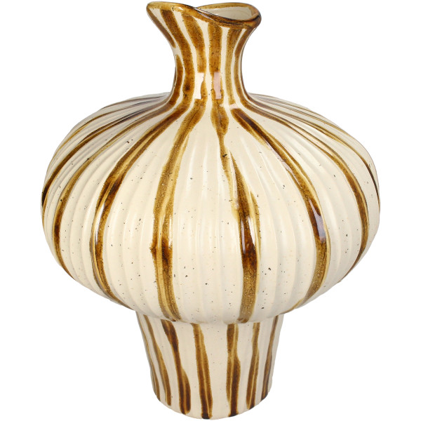 Vase STRIPES BROWN