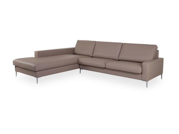 Polsterecke CLASSICS 500 in stone aus Leder