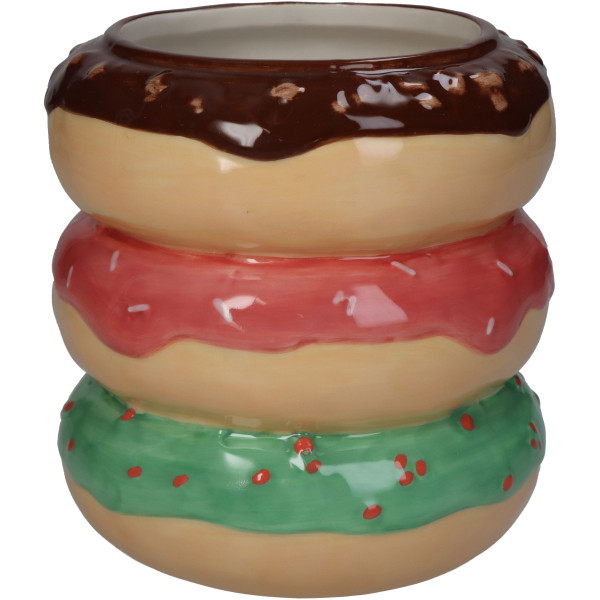 Übertopf DONUT in mehrfarbig aus Steingut