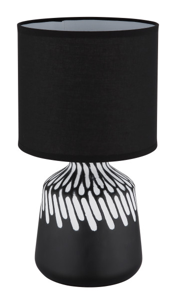 Tischleuchte RELA in schwarz aus Keramik