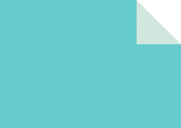 Geschenkpapier Rolle UNIKRAFT in aqua aus Papier