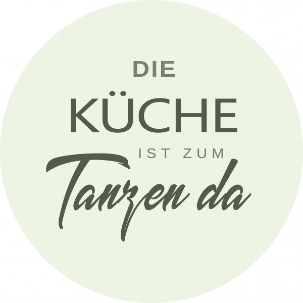 Glasbild KÜCHE ZUM TANZEN