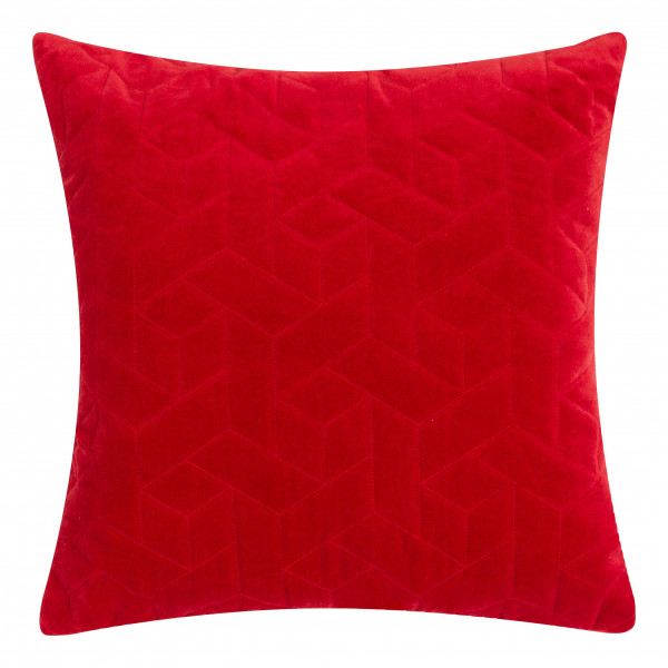 Samt Kissen CUBE rot (BL 45x45 cm)