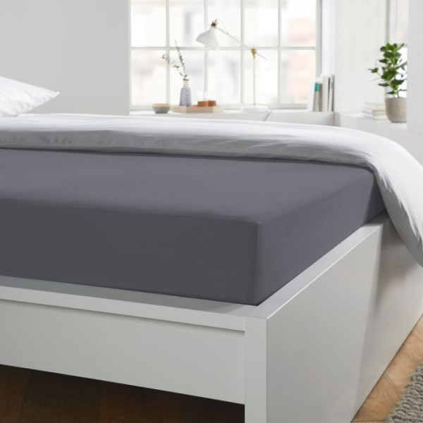 Spannbettuch JERSEY 12001 grap (BL 180x200 cm)