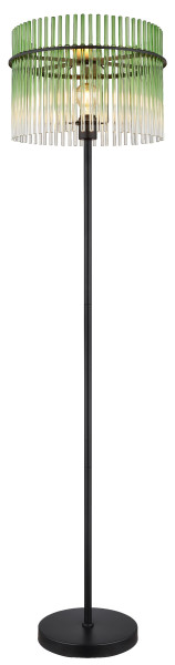 Stehleuchte GORLEY in schwarz aus Metall