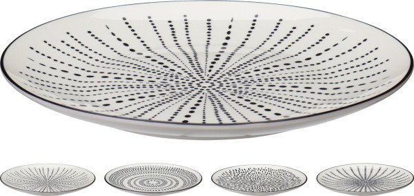 Speiseteller WHITE &amp; BLACK