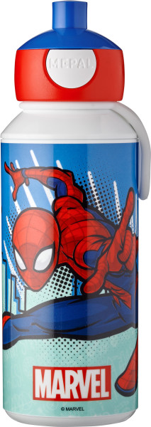 Trinkflasche SPIDERMAN in blau aus Kunststoff