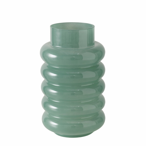 Vase RIBBO in grün aus Glas