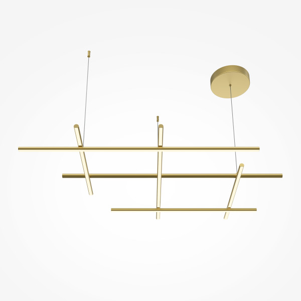 Pendelleuchte RADIANCE in goldfarben aus Aluminium